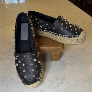 Cool Black Studded Espadrilles